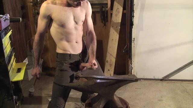 Worker's Ass Gets Destroyed by a Hammer and a Football Hammer